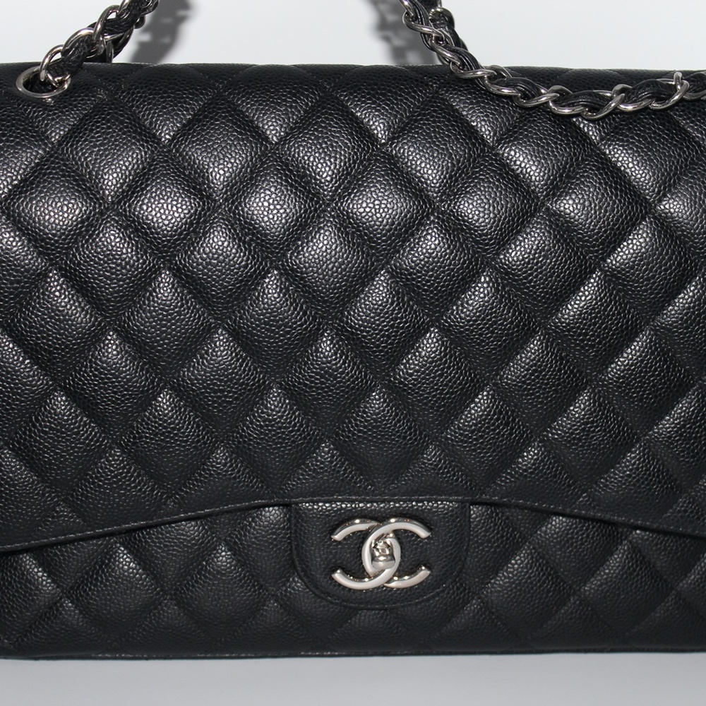Chanel Caviar Quilted Maxi Double Flap Black - Picture 8 of 16